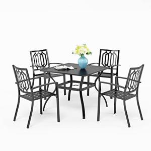 PHIVILLA Outdoor Bistro Table and Chairs Set