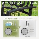 PHIVILLA Outdoor Bistro Table and Chairs Set