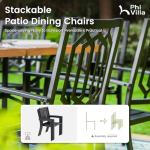PHIVILLA Outdoor Bistro Table and Chairs Set