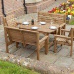 Staffordshire Wooden Garden Set with Two Benches