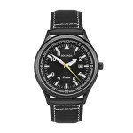 SEKONDA Men's Black Leather Quartz Watch 3882.27