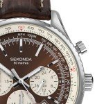 Sekonda Men's Chronograph Quartz Watch with Leather Strap