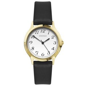 Sekonda Clarke 27mm Ladies Quartz Watch - Black Strap