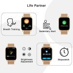Popglory Smart Watch with Fitness Tracker & Calls