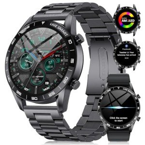 LIGE Men's Smart Watch with AMOLED Display