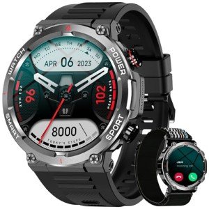 Blackview Men's Military Smart Watch with 100+ Sports Modes