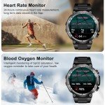 Blackview Men's Military Smart Watch with 100+ Sports Modes