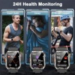 Military Smartwatch for Men with Long Battery Life