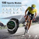 Blackview Men's Military Smart Watch with 100+ Sports Modes