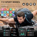 1.96" Waterproof Smart Watch with Fitness Tracker