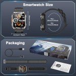 Military Smartwatch for Men with Long Battery Life