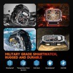 OUKITEL Men's Smart Watch with HD Screen & Fitness Tracker