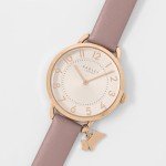 Blush Leather Strap Watch by RADLEY RY2544