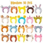 50 Zoo Animal Inflatable Headbands for Kids' Parties