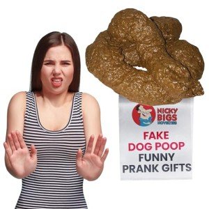 Deluxe Realistic Fake Dog Poop Prank Gift