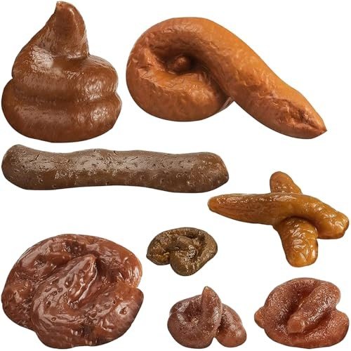 Realistic Fake Poop Prank Toy Set - 8 Pcs