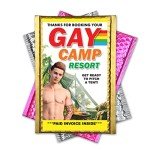 Funny Doggie Gay Camp Resort Prank Mail Gag