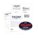 Donald Trump 2024 Prank Donation Confirmation Sticker