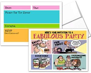 Hilarious White Trash Party Invitations with Envelopes