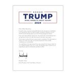 Donald Trump 2024 Prank Donation Confirmation Sticker