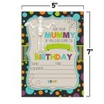 Funny Mummy Halloween Birthday Party Invitations