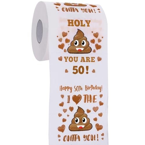 Hilarious 50th Birthday Prank Toilet Paper Gift