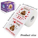 Funny 21st Birthday Prank Toilet Paper Gift
