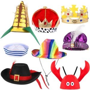 Funny Assorted Jester Hats for Parties and Photos
