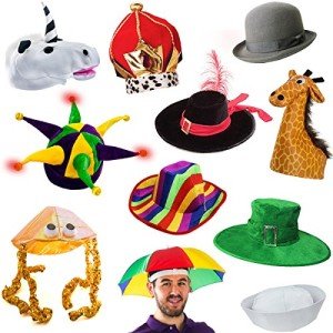 Hilarious Assorted Party Hats for Fun Dress Up