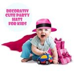 24 Neon Gangster Fedora Party Hats for Fun