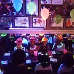 24 Neon Gangster Fedora Party Hats for Fun