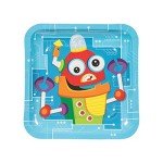 Silly Robot Party Plates – 8 Count Fun!