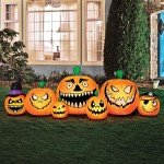 8-Foot Inflatable Silly Pumpkin Patch Decoration