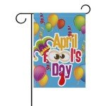 April Fools' Day Cute Garden Flag Banner