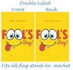 Funny Hipster April Fools Day Garden Flag