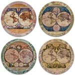 Vintage Map Coasters – Fun and Absorbent Decor