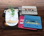 Funny Vintage Cassette Tape Coasters - 6 Pack