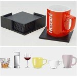 Funny Leather Coasters - 6 Pack for Drinks