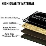 Humorous "No Reason to Be Here" Welcome Mat