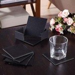 Funny Leather Coasters - 6 Pack for Drinks
