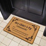 Funny Welcome Doormat - Audacious Outdoor Floor Mat