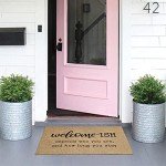 Funny "Depends Who You Are" Welcome Mat