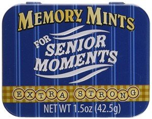 Memory Mints for Senior Moments - Gag Gift Tin