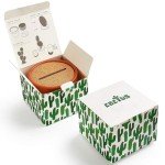 Cactus Drink Coaster Set with Flowerpot Holder