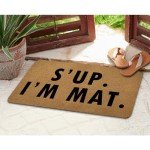 Funny Welcome Doormat: S'up I'm Mat!