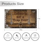 Definitely Not A Trap Door Funny Doormat