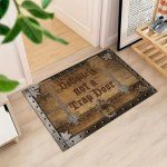 Definitely Not A Trap Door Funny Doormat