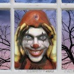 Creepy Peeper Clown Window Prank Decoration