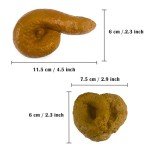 Realistic Fake Poop Prank Gag Gift - 2 Pack