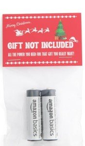 Batteries Not Included Funny Gag Gift